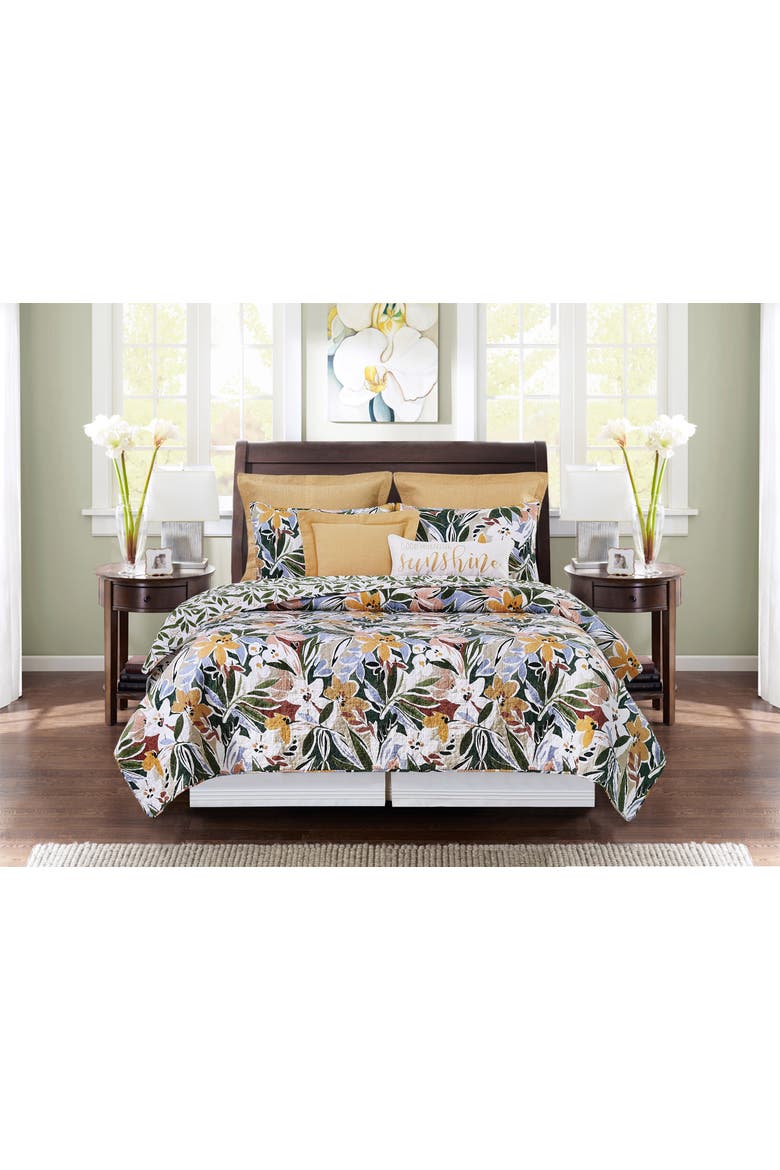 Joelle Bedding Quilt Set, Alternate, color, Yellow