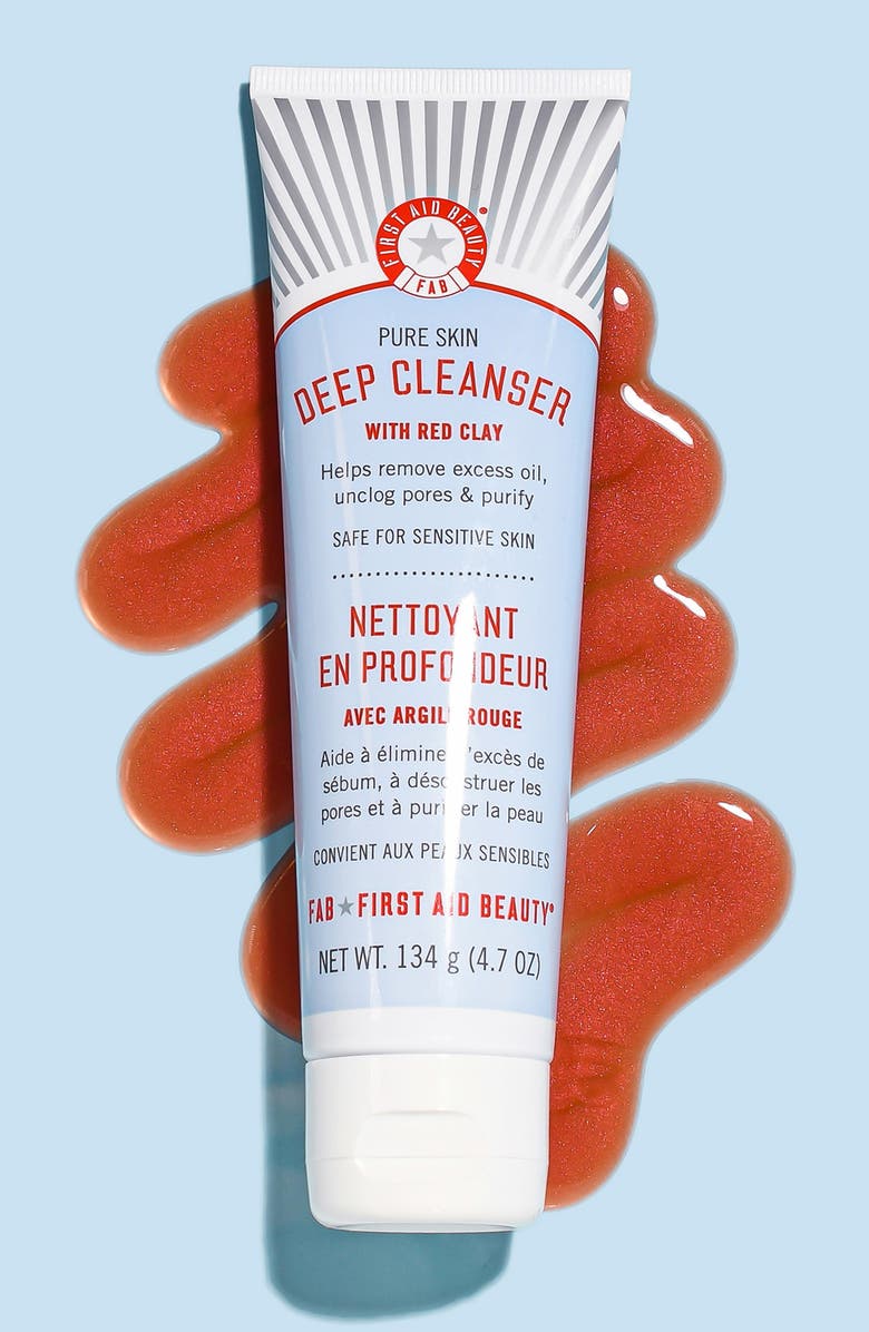 First Aid Beauty Pure Skin Deep Cleanser with Red Clay, Alternate, color,