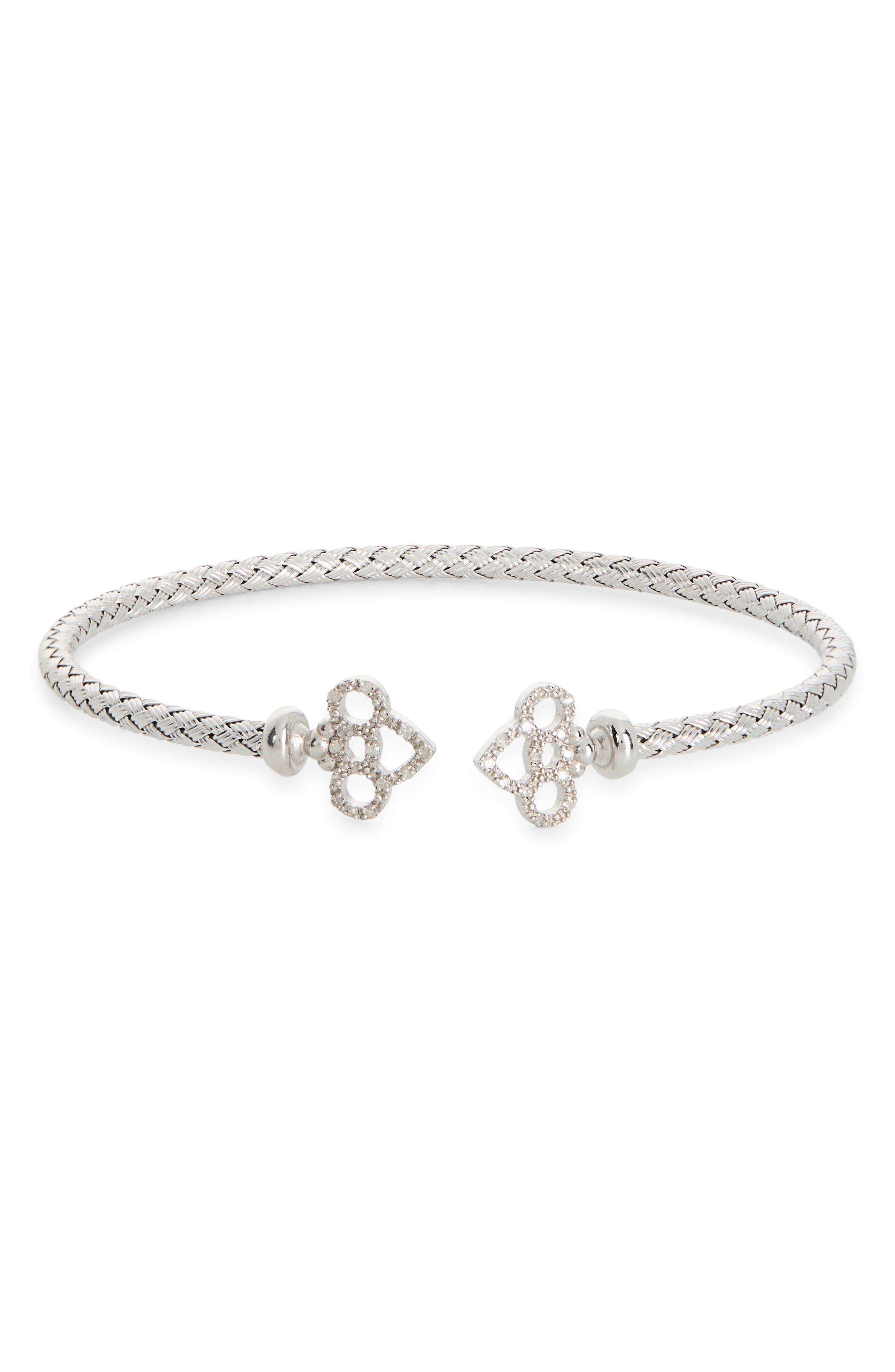 Diamond Woven Cuff Bracelet