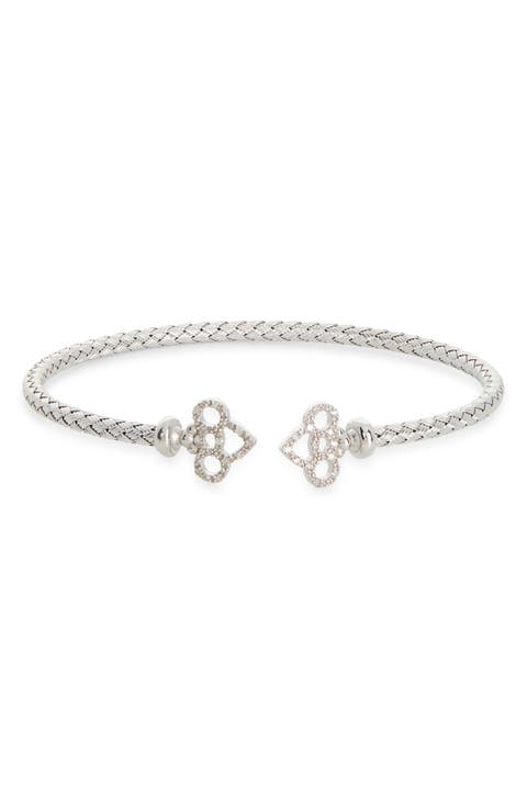 Diamond Woven Cuff Bracelet