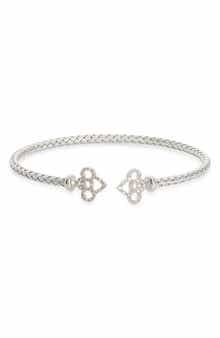 Diamond Woven Cuff Bracelet