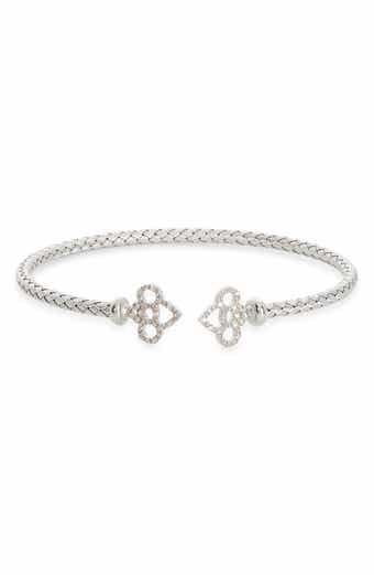Diamond Woven Cuff Bracelet