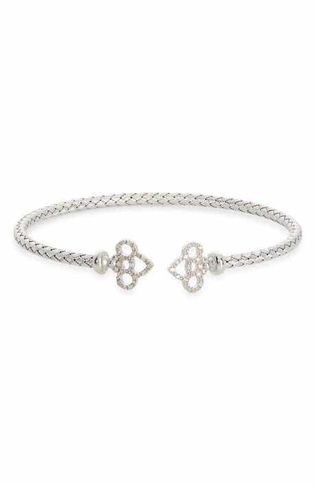 Diamond Woven Cuff Bracelet