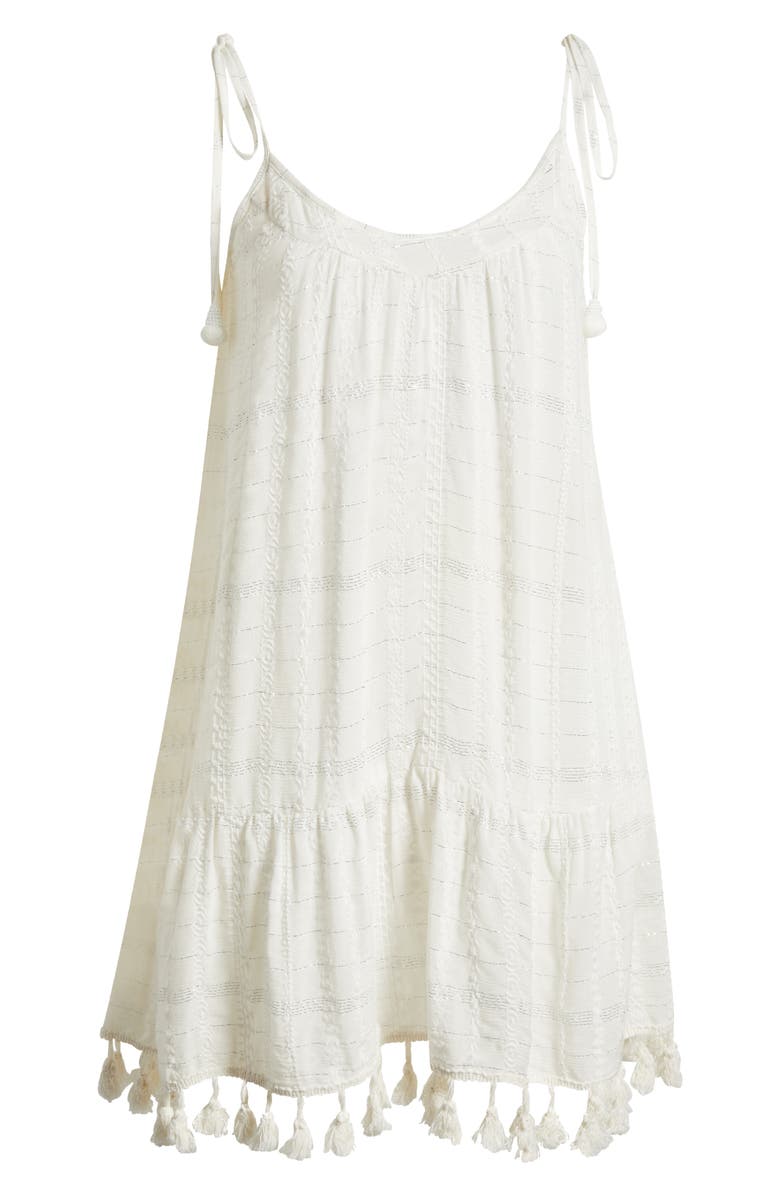 Ramy Brook Jaxson Metallic Thread Detail Cover-Up Dress, Alternate, color, 