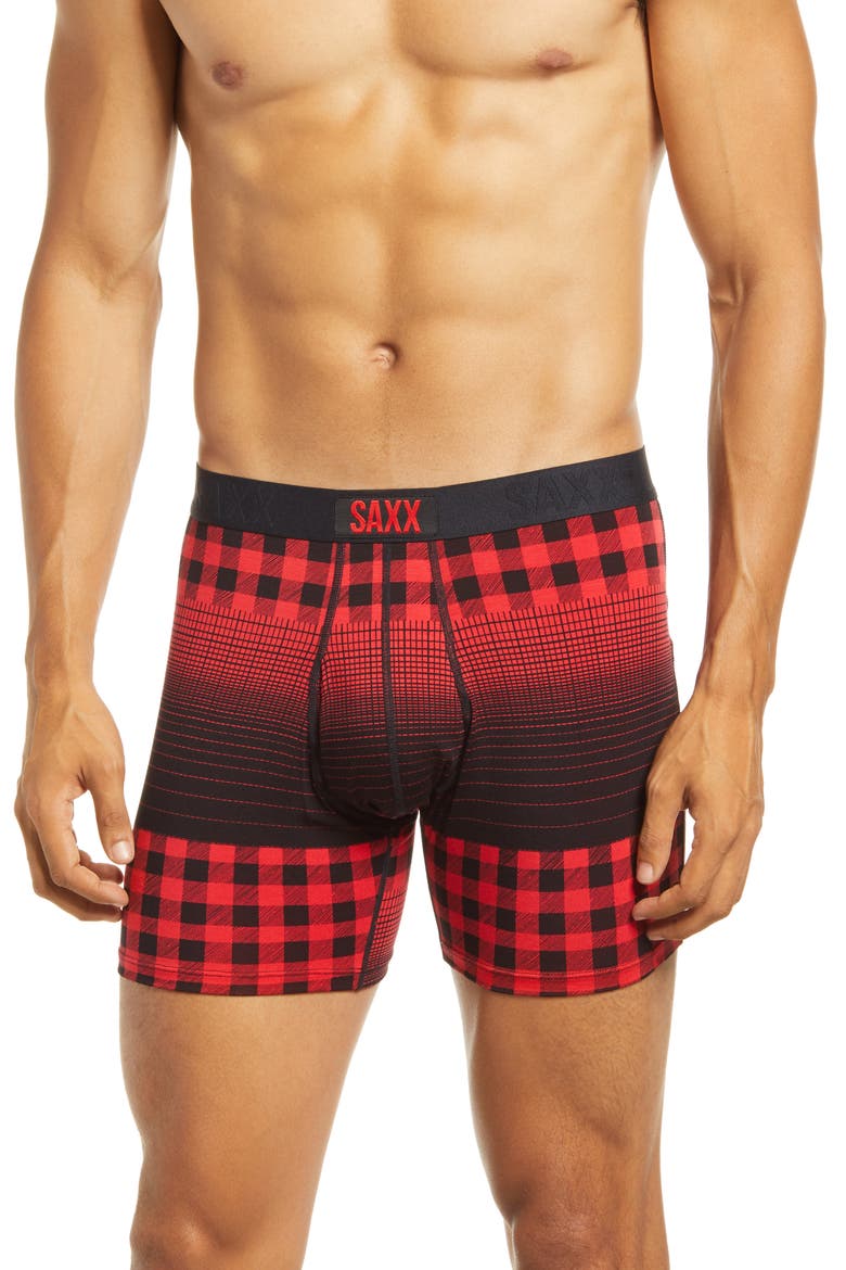 Ultra Relaxed Fit Boxer Briefs, Main, color, RED HORIZON PLAID