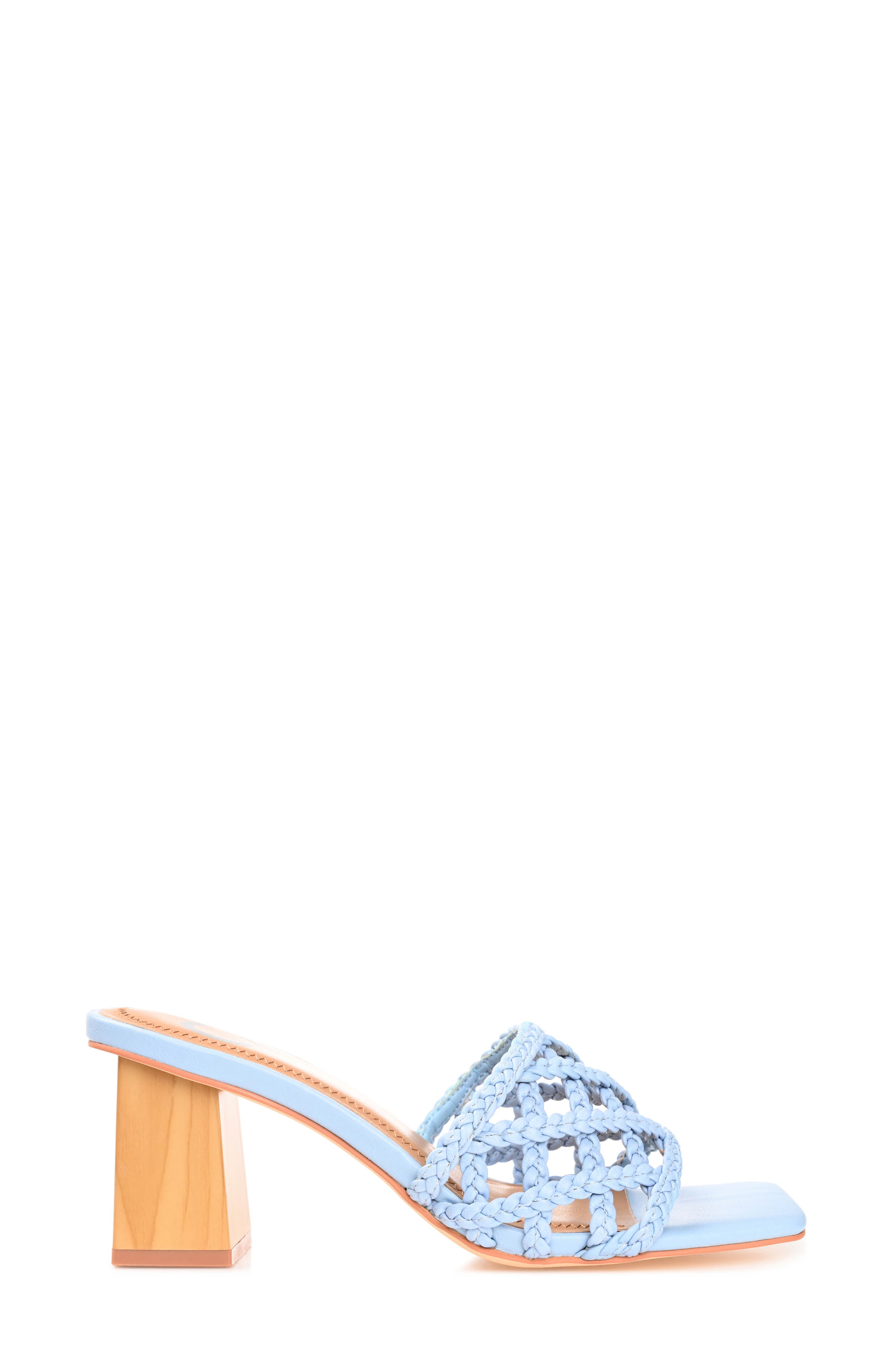 Evvie Braided Sandal, Alternate, color, BLUE