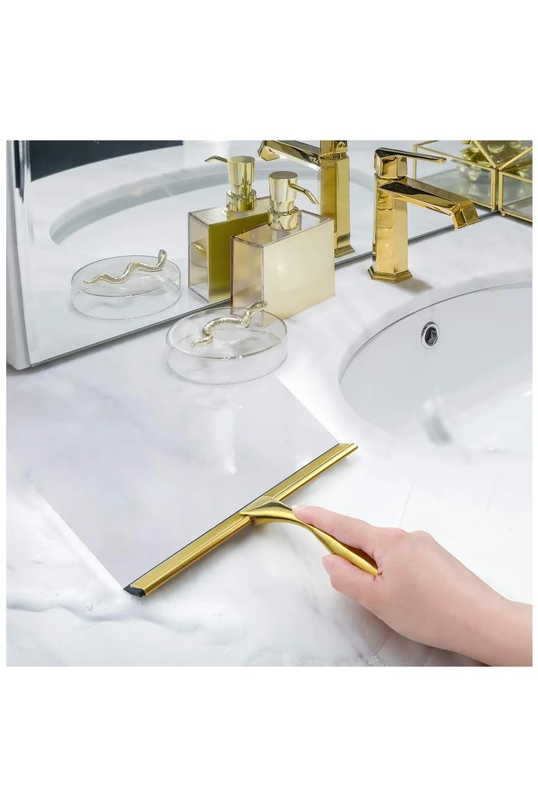 4-Pack Shower Squeegees, Alternate, color, GOLD