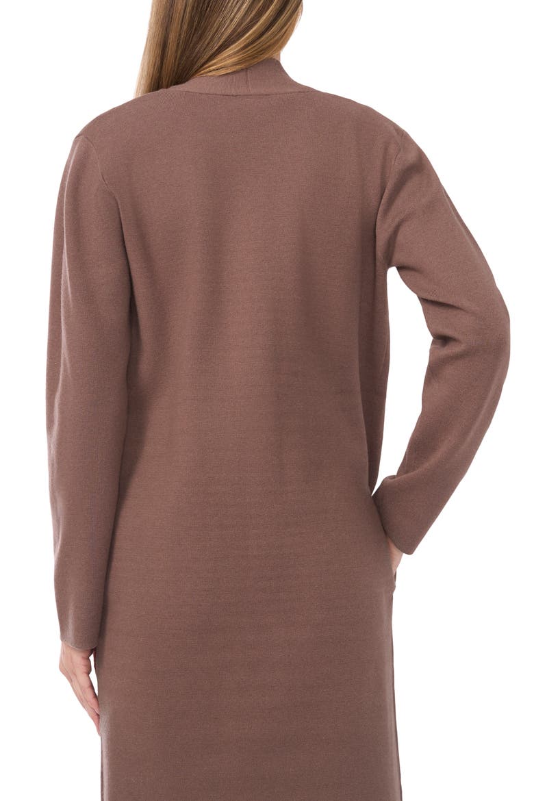 Open Front Longline Cardigan, Alternate, color, MINK TAUPE