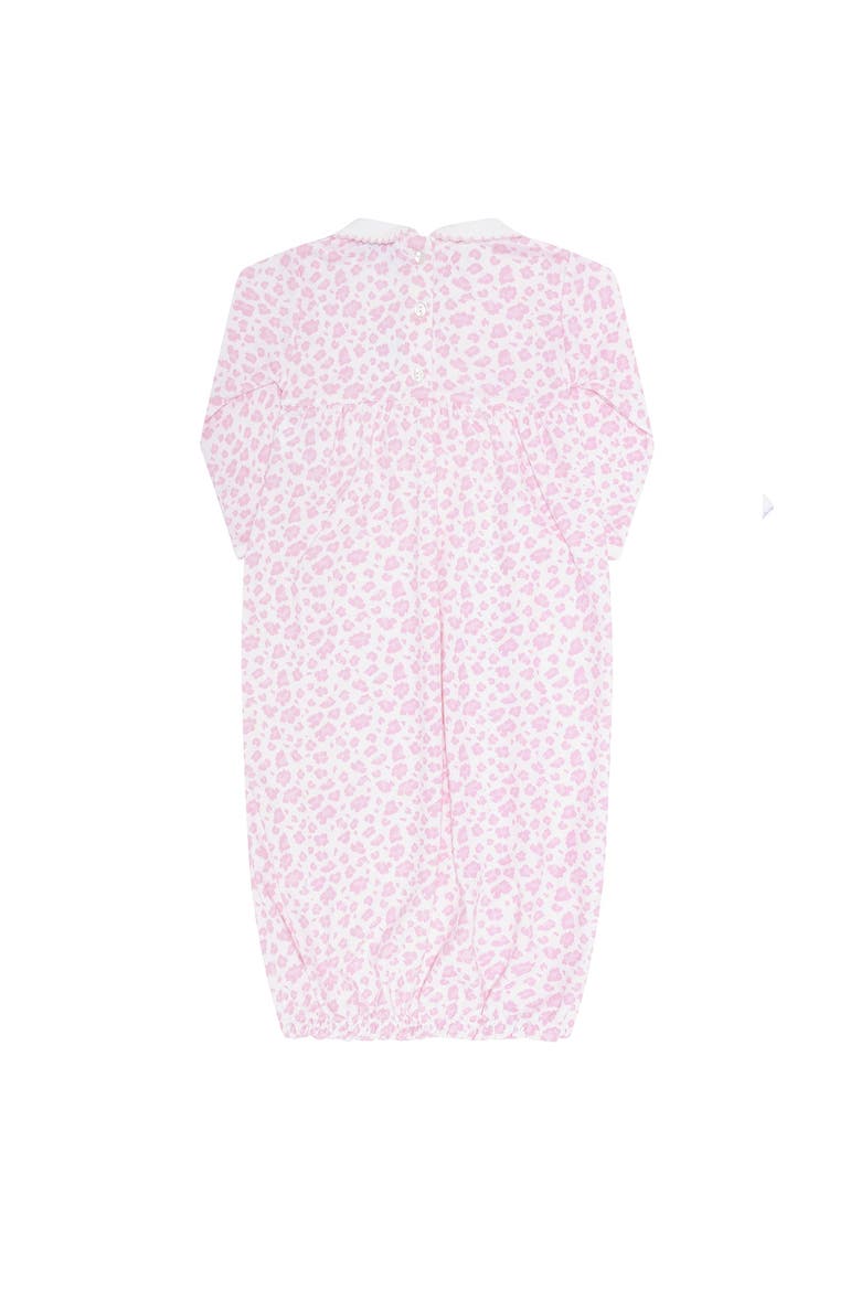 Pink Cheetah Print Smocked Gown  - Baby, Alternate, color, Pink