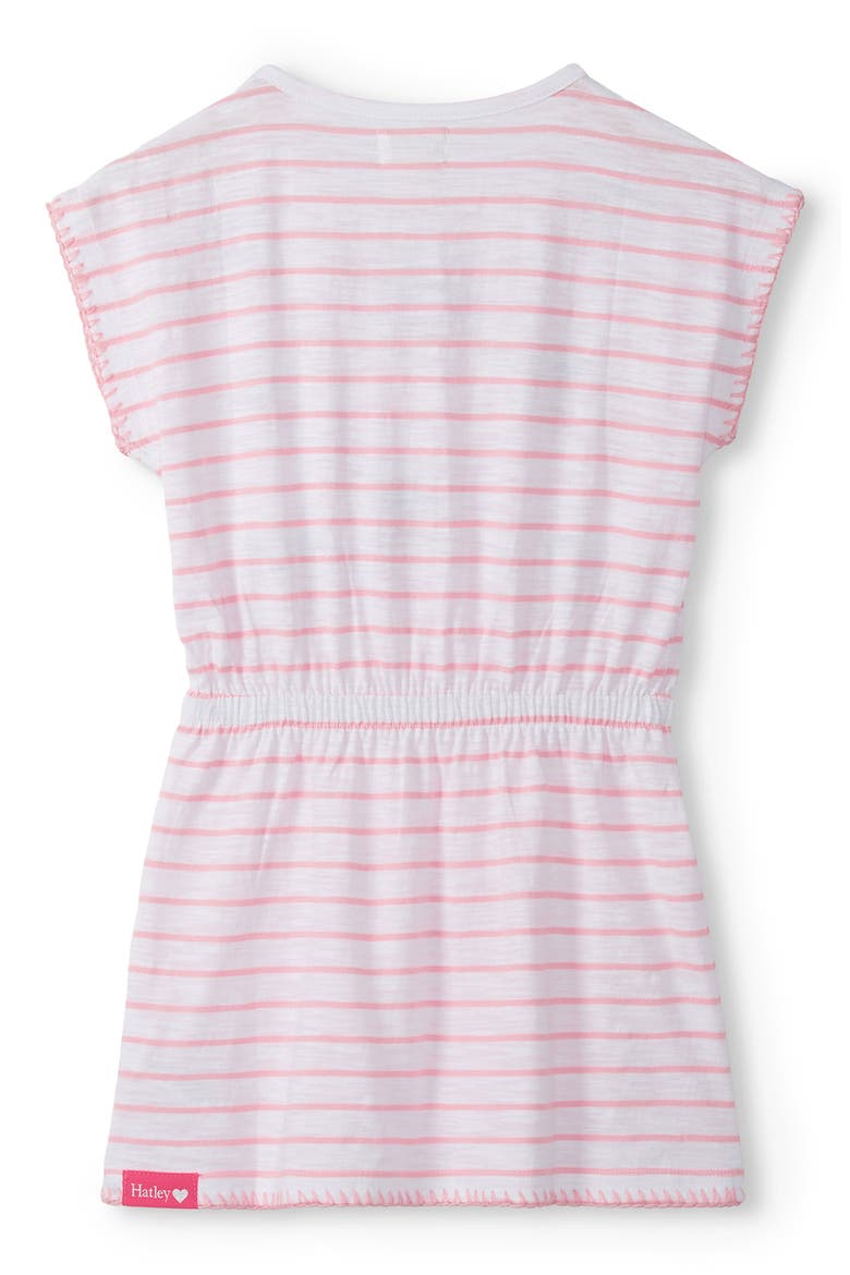 Kids' Strawberry Sequin Cinch Waist Dress, Alternate, color, WHITE