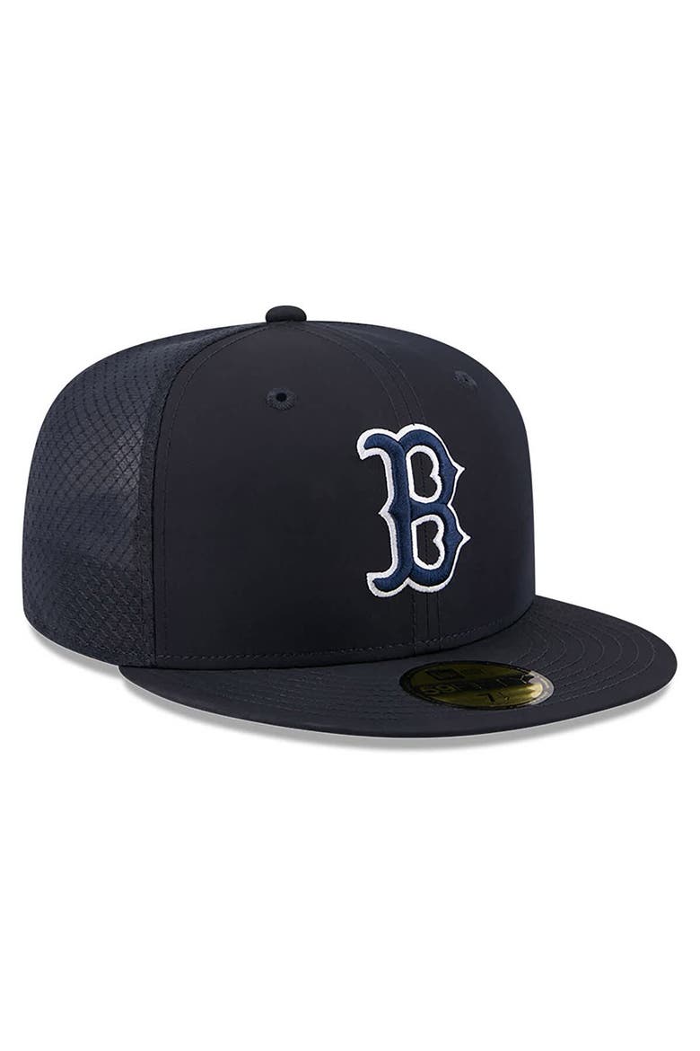 Men's New Era Navy Boston Red Sox 2026 Batting Practice 59FIFTY Fitted Hat, Alternate, color, Navy