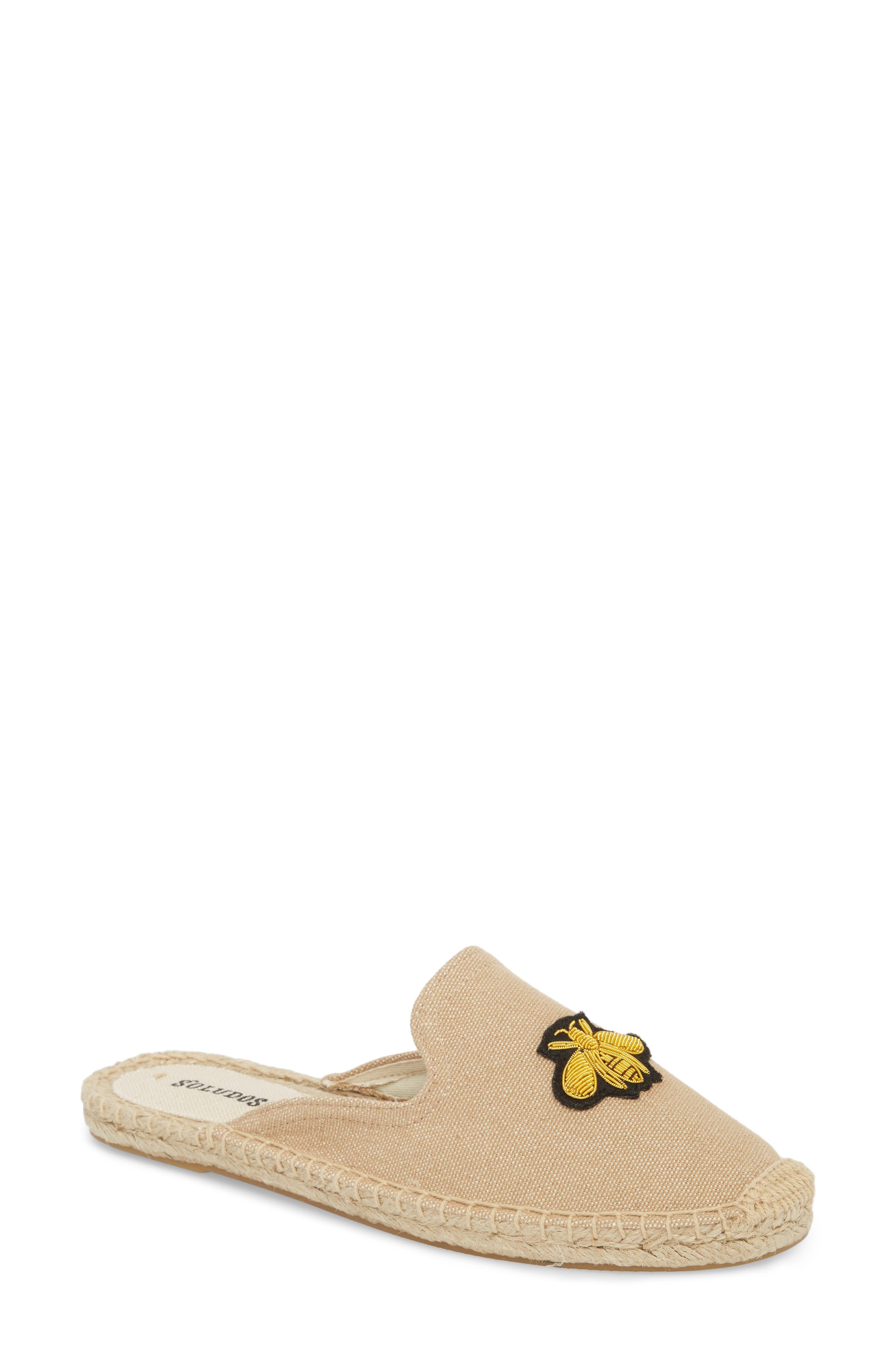 Soludos Bees Beaded Mule, Main, color, 