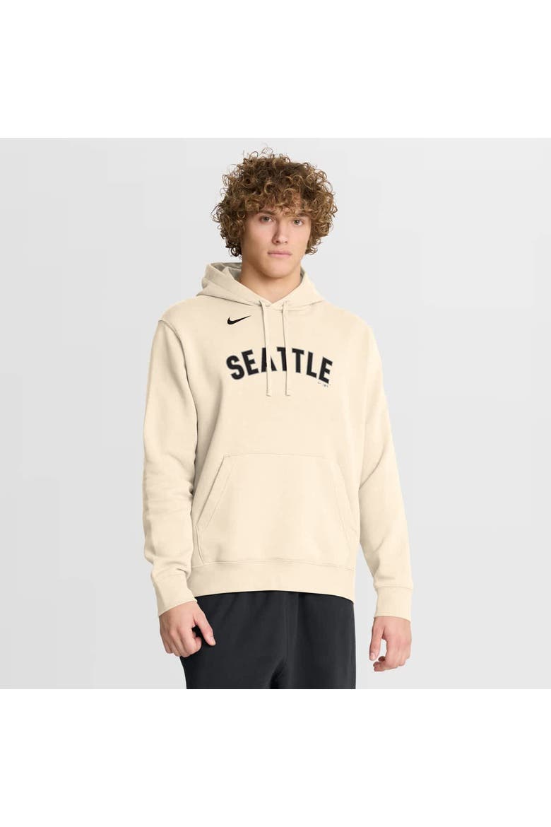Men's Nike  Cream Seattle Mariners Alternate Club Fleece Hoodie, Main, color, Cream
