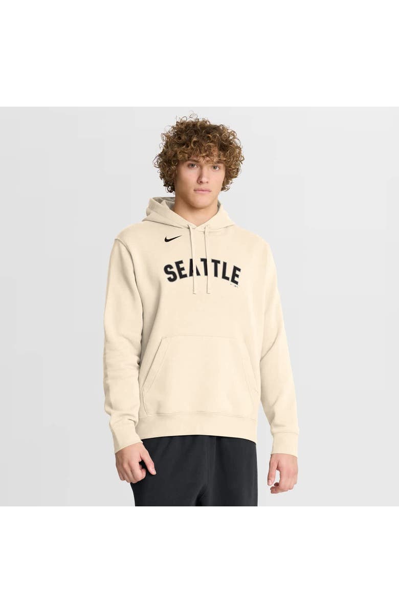 Nike Men's Nike  Cream Seattle Mariners Alternate Club Fleece Hoodie, Main, color, Cream