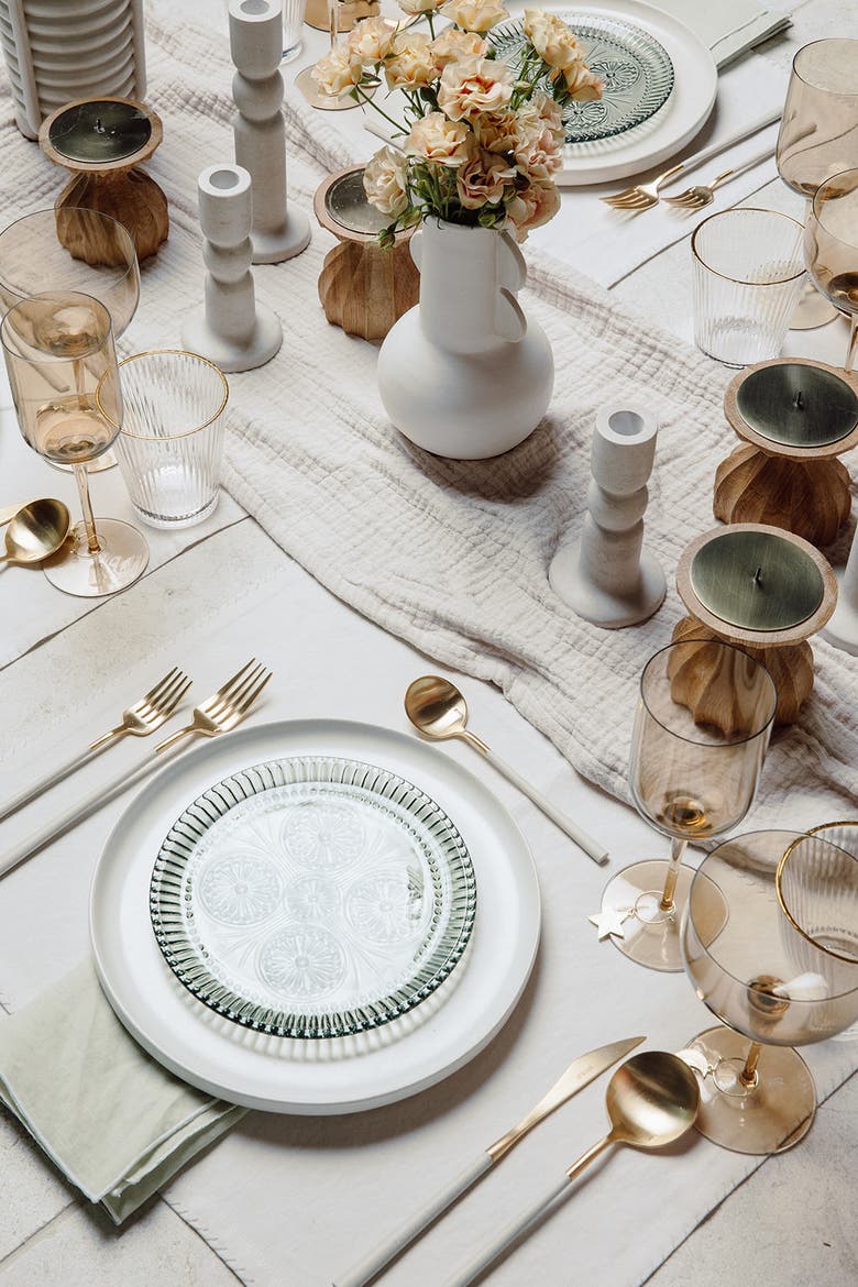 Eden Pressed Glass Plate Set, Alternate, color, No Color