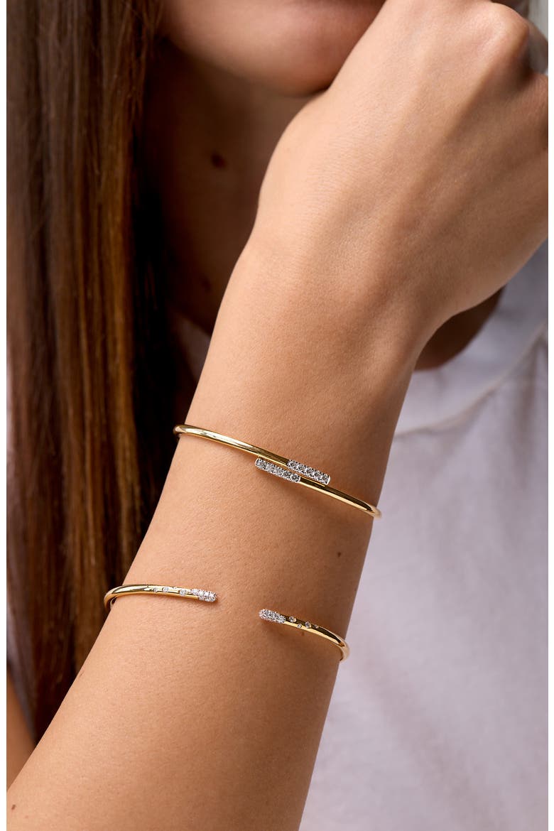 Audrey Diamond Cuff Bracelet, Alternate, color, 18K YELLOW GOLD