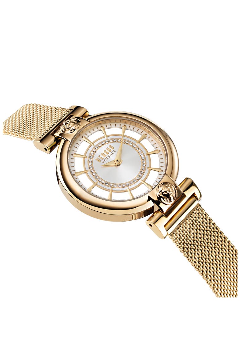 Silver Lake Mesh Strap Watch, 36mm, Alternate, color, GOLD