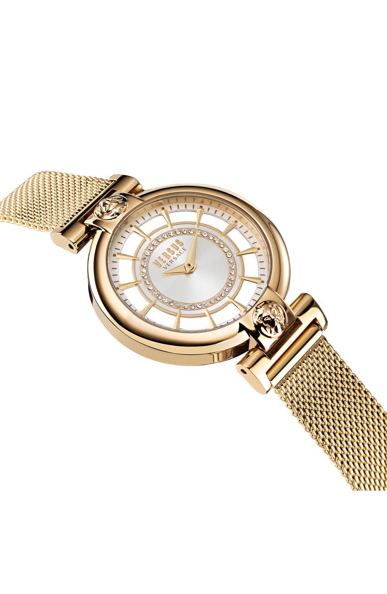VERSUS Versace Silver Lake Mesh Strap Watch, 36mm, Alternate, color,