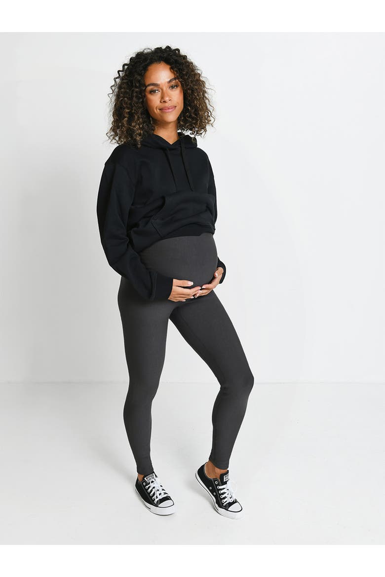 Maternity Tall Winter Leggings, Alternate, color, Dark Grey