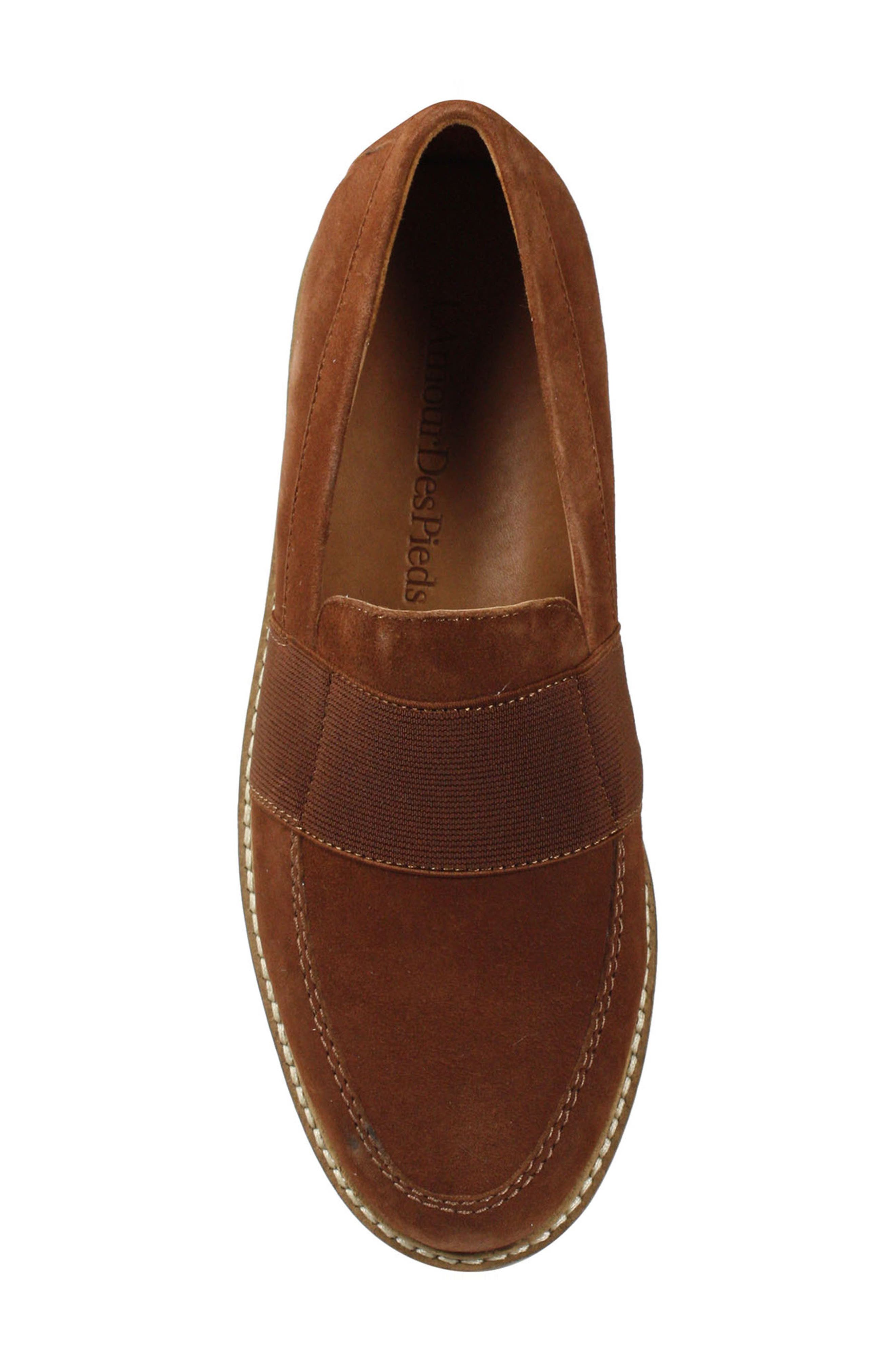 Xanthus Loafer, Alternate, color, BRANDY SUEDE
