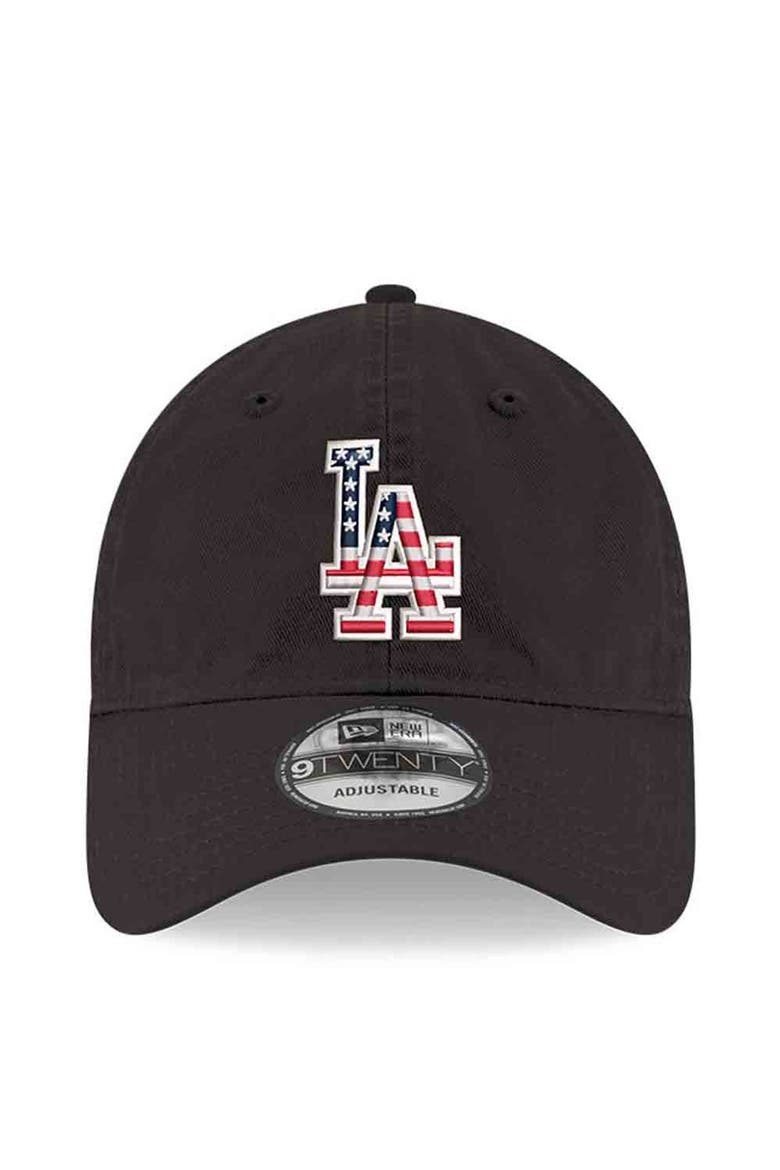 Men's New Era Black Los Angeles Dodgers America 250 9TWENTY Adjustable Hat, Alternate, color, Black