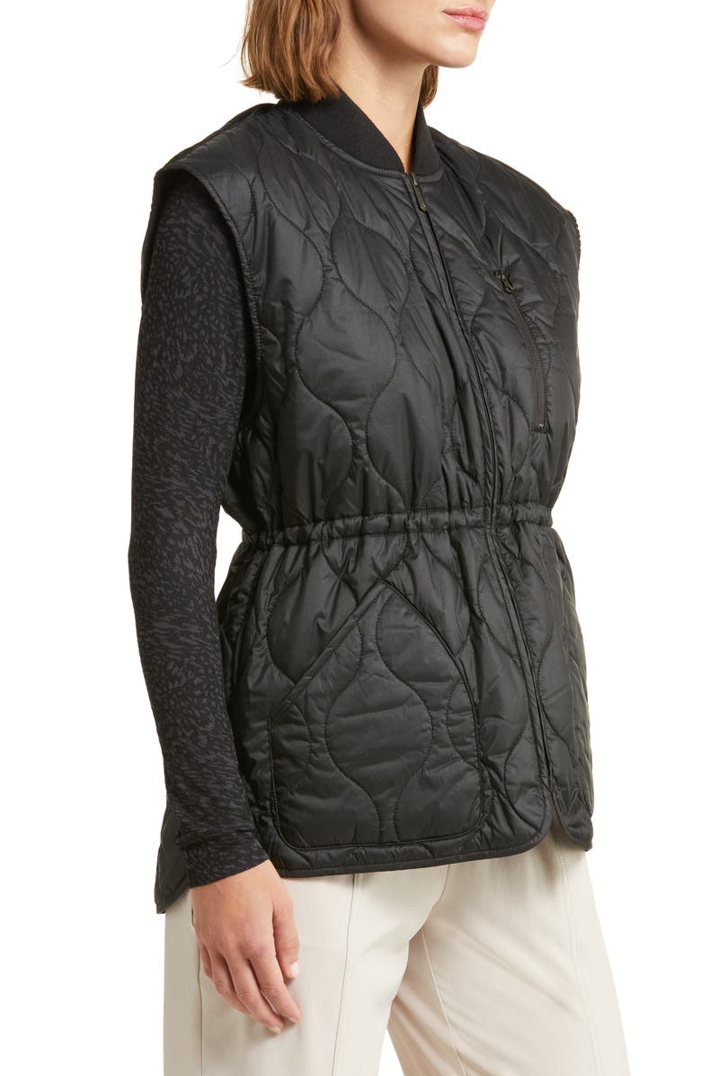 Zella Quilted Insulated Vest, Alternate, color,