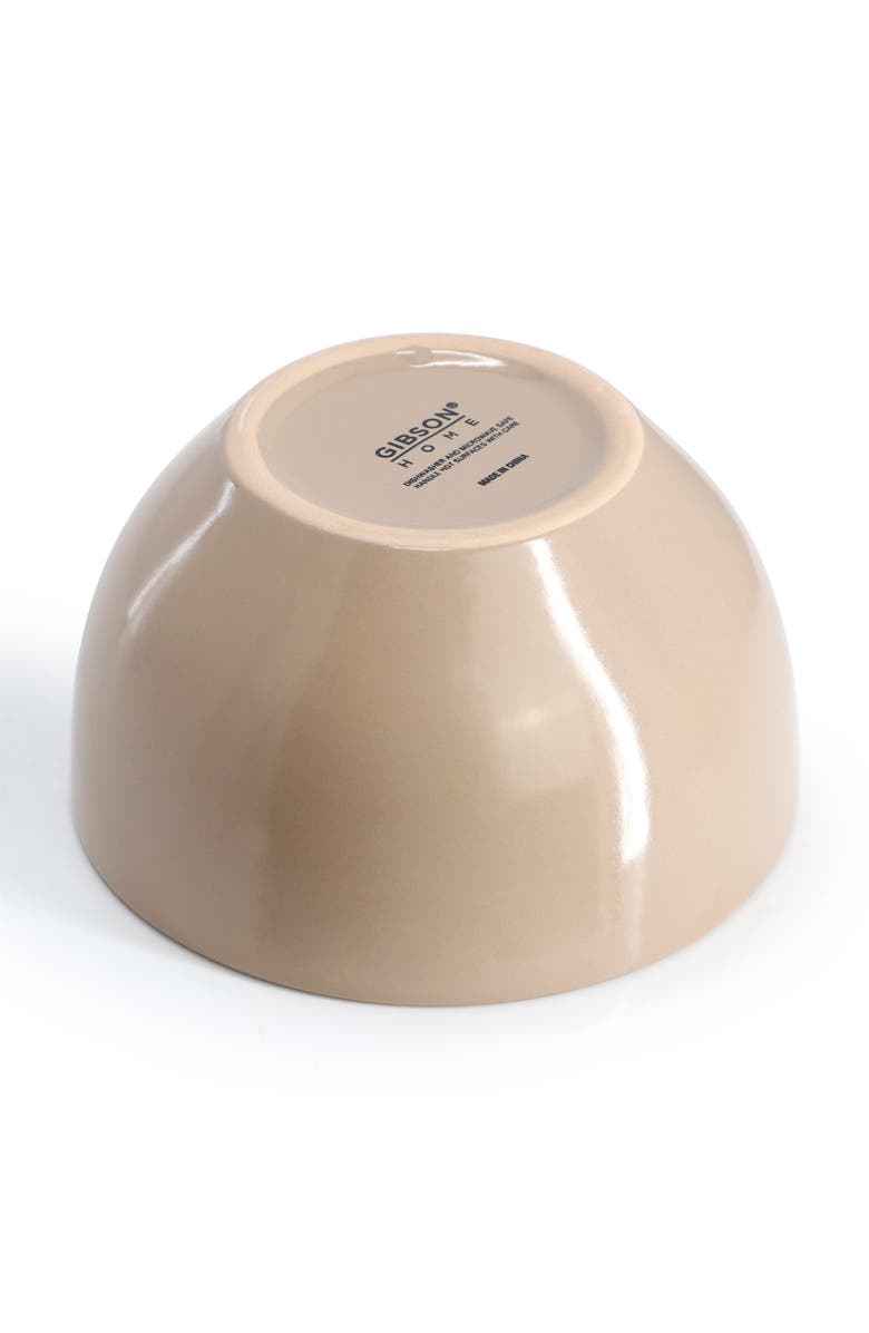 Gibson Home Everyday Plus 12 Piece Stoneware Dinnerware Set, Alternate, color, Brown