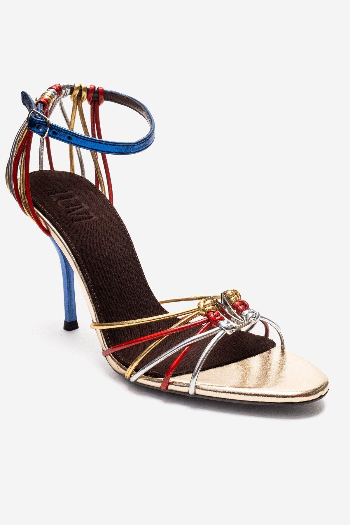 Prologue Shoes Arona Ankle Strap Stiletto Sandal, Alternate, color, Multi