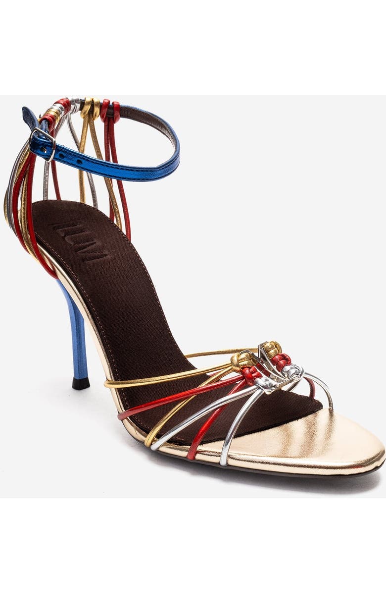 Prologue Shoes Arona Ankle Strap Stiletto Sandal, Alternate, color, Multi