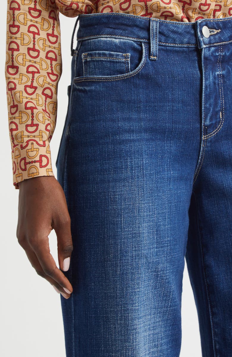 L'AGENCE Alicent High Waist Wide Leg Jeans, Alternate, color, Marvista