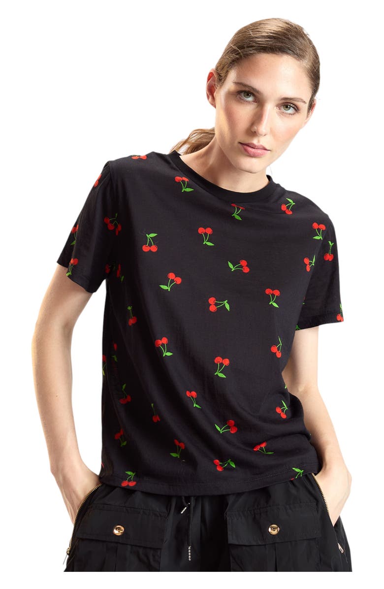 Cynthia Rowley Everyday Tee, Main, color, Cherry