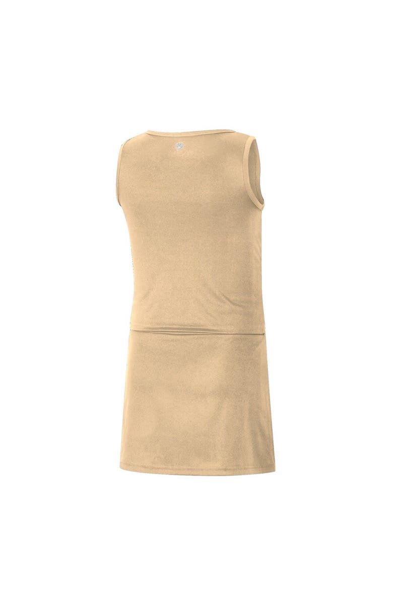 COLOSSEUM Girls Youth Colosseum Gold Georgia Tech Yellow Jackets Carousel Cheerleader Set, Alternate, color, 