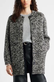 Nordstrom Marled Bouclé Sweater Coat