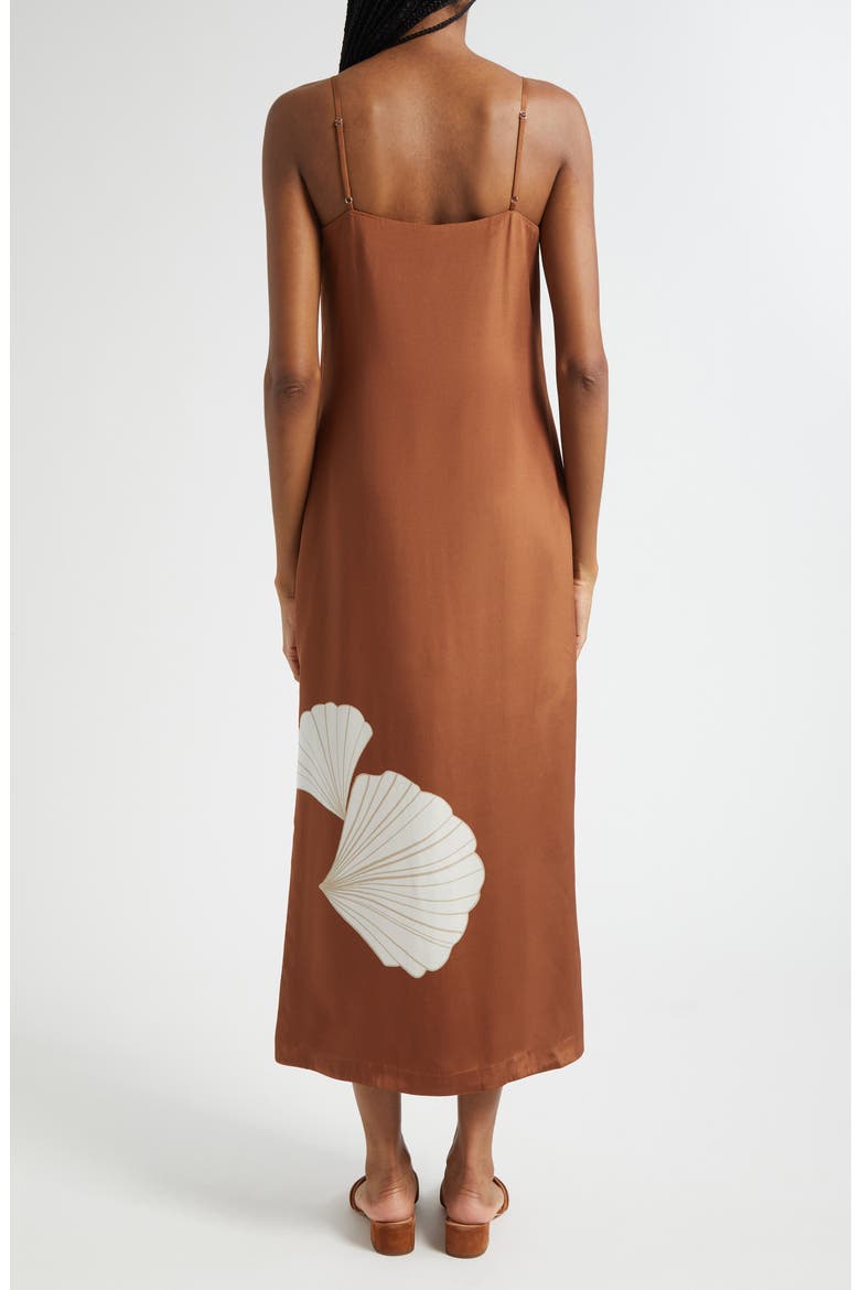 Petra Print Silk Blend Satin Slipdress, Alternate, color, WHISKY MULTI