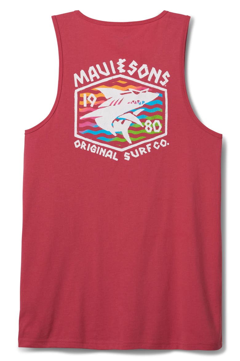 Surf Thrasher Graphic Tank, Alternate, color, DEEP CORAL