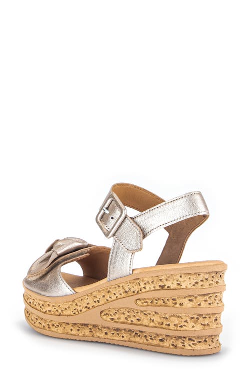 Gabor 44.653 Platform Wedge Sandal In Puder