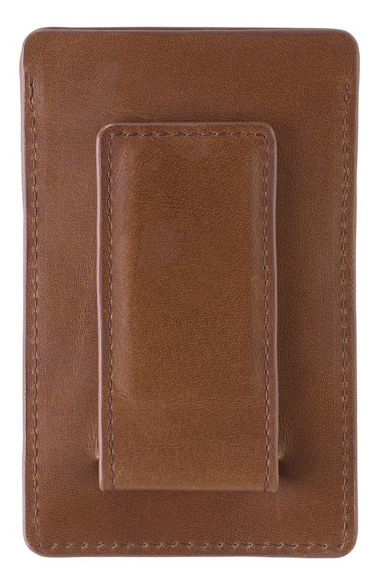 Johnston & Murphy Leather Money Clip Card Case, Alternate, color, 