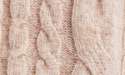 Lush Cable Knit Cardigan Sweater Dress In Brown