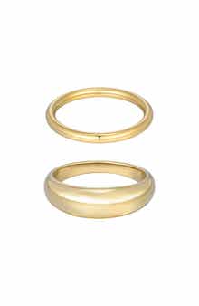 Adornia Set of 3 Stackable Band Rings