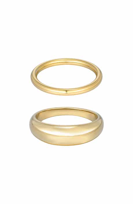 Adornia Set of 3 Stackable Band Rings
