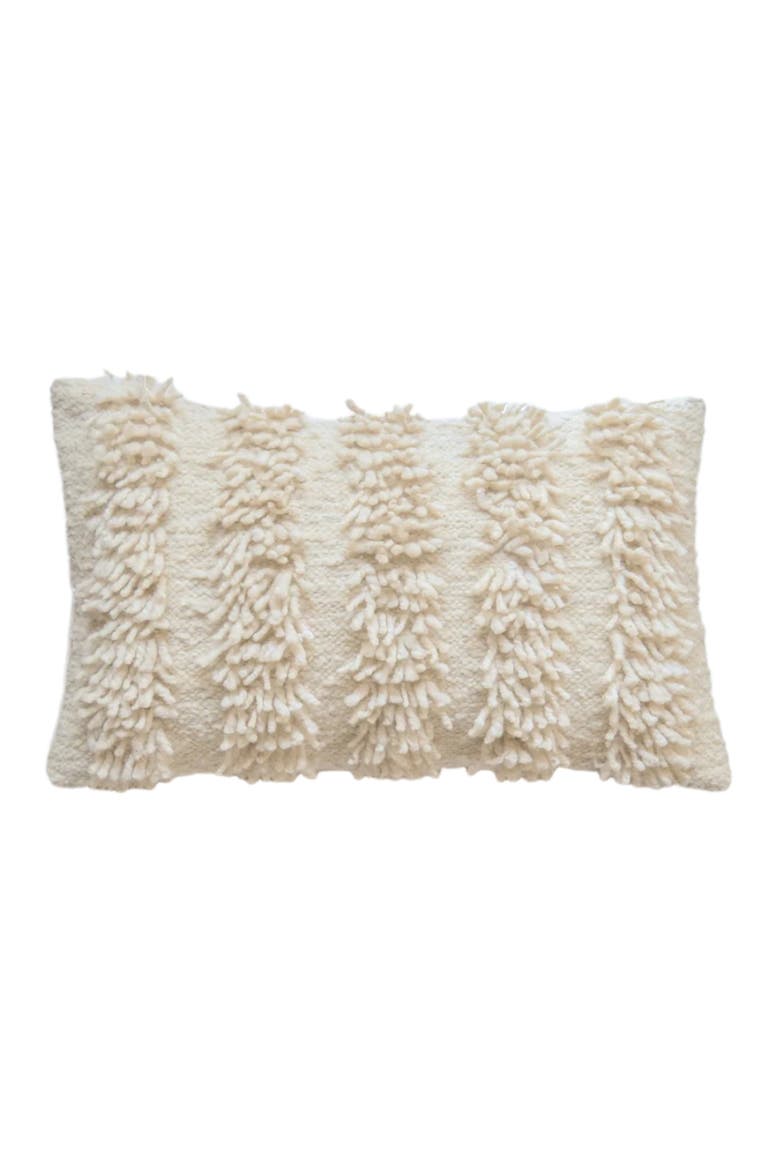 San Antonio Wool Pillow Cover, Alternate, color, Cream