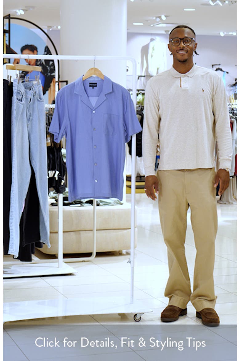 Relaxed Fit Linen Camp Shirt video