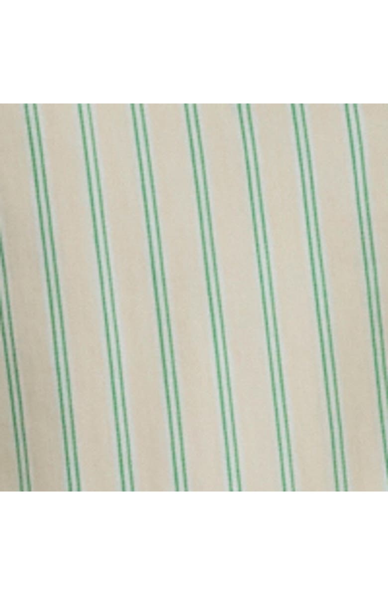 HATCH Collection The Classic Buttondown Maternity Shirt, Alternate, color, Cream/Green Stripe