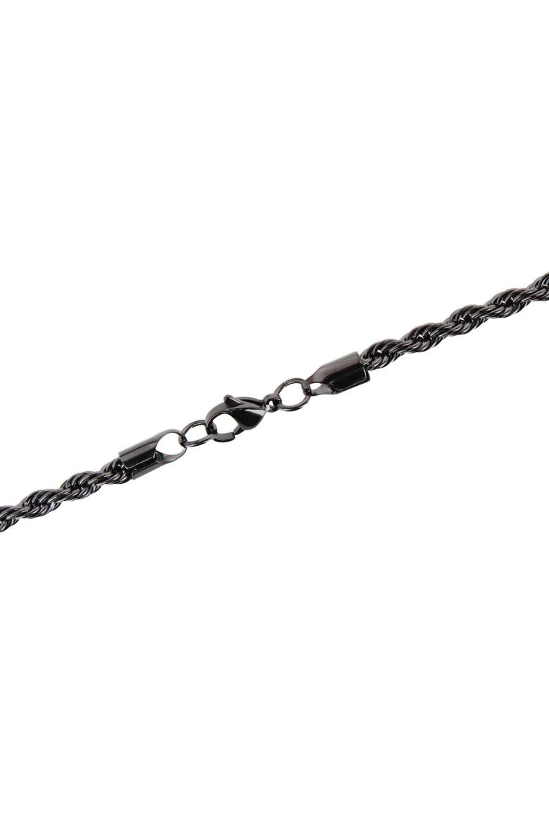 Barrett Braided Metal 22 Inch Long Necklace, Alternate, color, Black