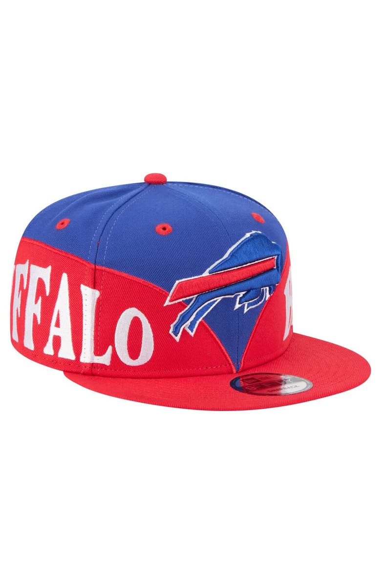 New Era Men's New Era Royal/Red Buffalo Bills Split 9FIFTY Snapback Hat, Main, color, Royal