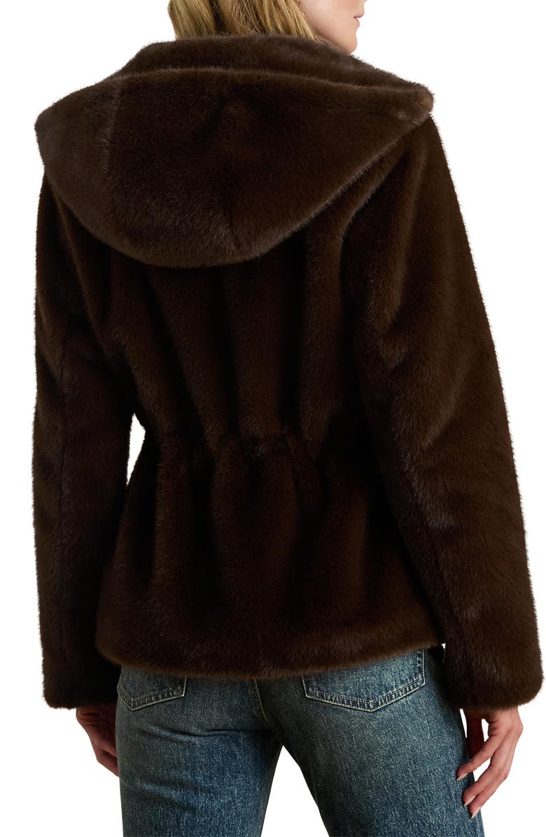 Lauren Ralph Lauren Faux Fur Anorak, Alternate, color, Circuit Brown