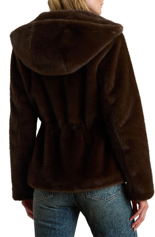 Ralph Lauren Lauren  Faux Fur Anorak In Brown