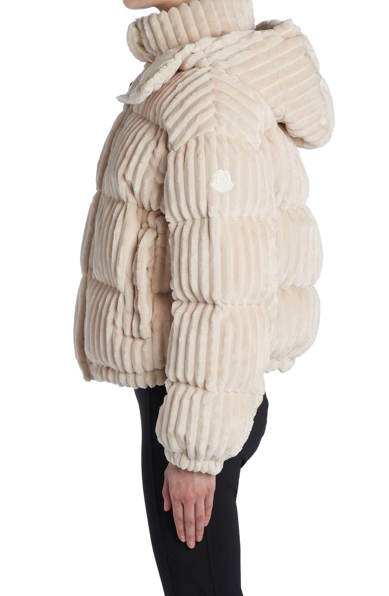 Moncler Daos Water Resistant Corduroy Hooded Down Puffer Jacket, Alternate, color, 