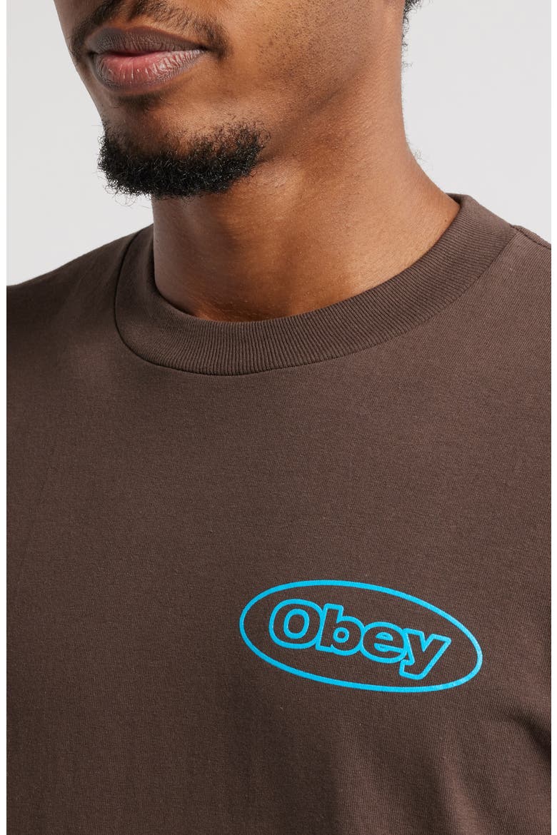 Reaction Graphic T-Shirt, Alternate, color, JAVA BROWN