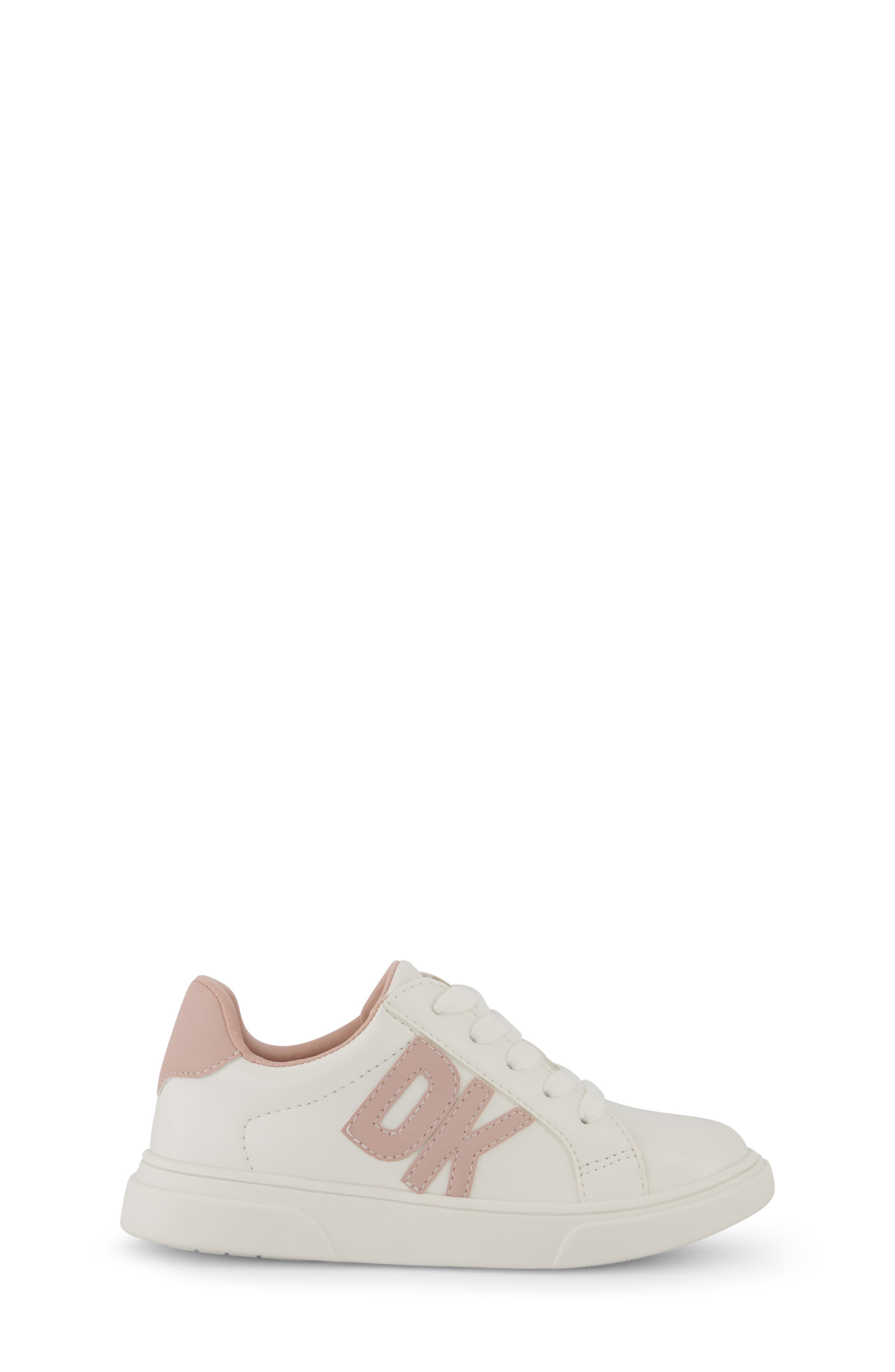 DKNY Kids' Celia Bonnie Sneaker, Alternate, color, White/ Pink
